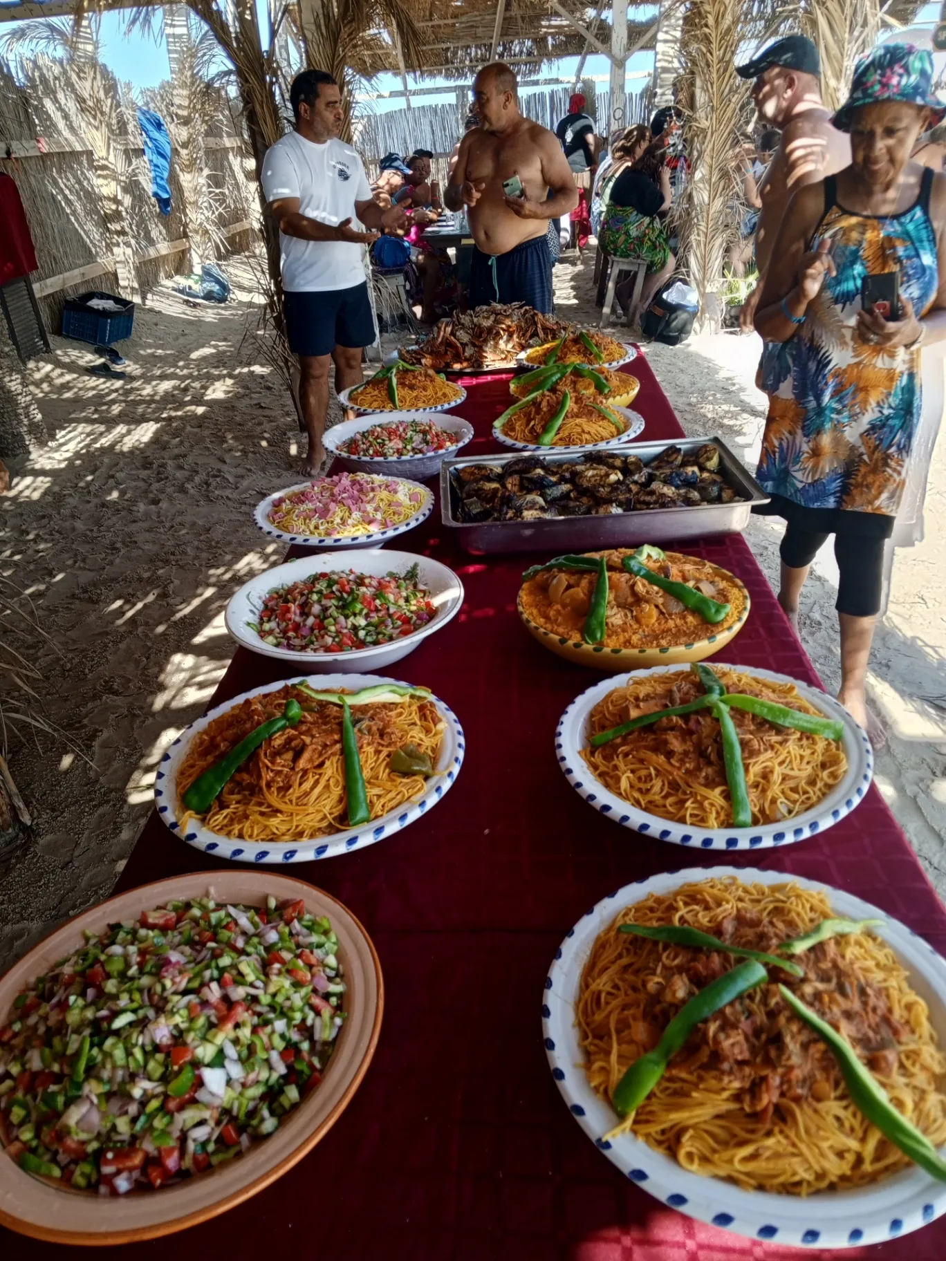 seafood buffet included sea trip pirate boat Djerba