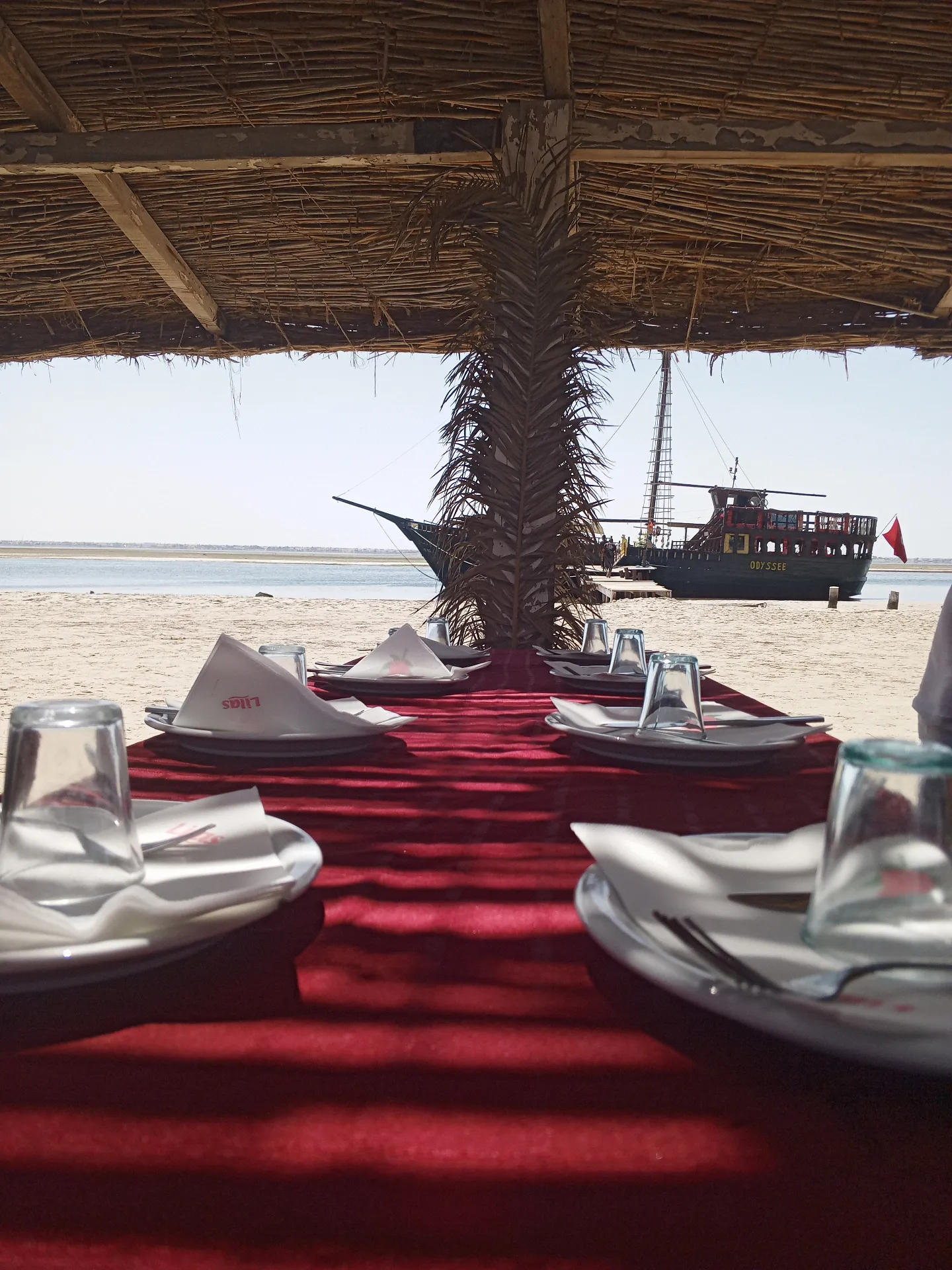 onboard show and buffet pirate ship Djerba